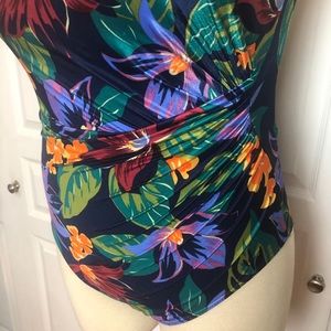 90s Floral Swimsuit
